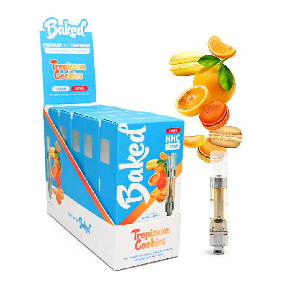 Tropicana Cookies HHC Vape Cart - Sativa HHC Vape - Baked HHC - DistroMike