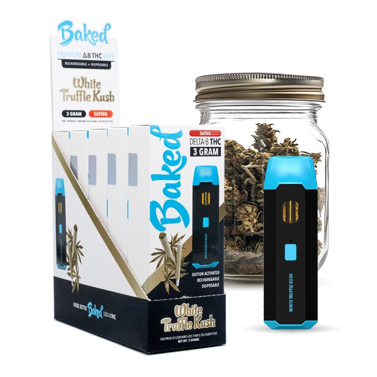 White Truffle Kush - 5 Pack - Baked Delta 8 THC Blend - DistroMike Wholesale