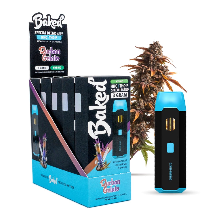 Durban Gelato Hybrid - 5 Pack - Baked THCP HHC Blend - DistroMike Wholesale