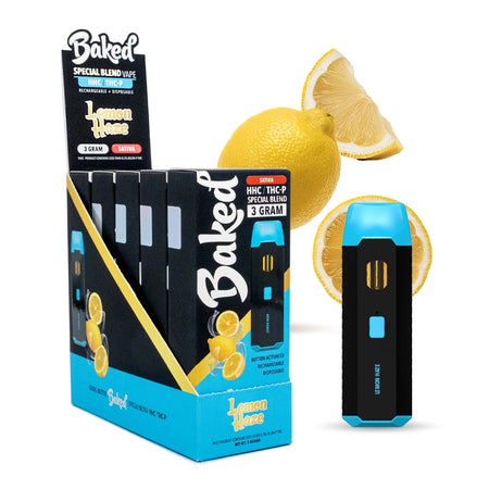 Lemon Haze Sativa - 5 Pack - Baked THCP HHC Blend - DistroMike Wholesale