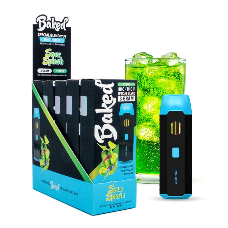 Sour Splash Hybrid - 5 Pack - Baked THCP HHC Blend - DistroMike Wholesale