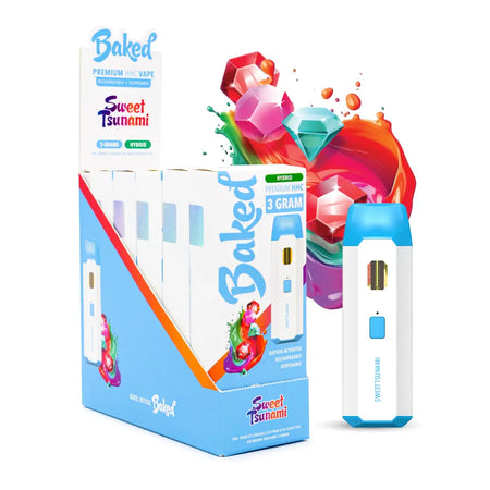 Sweet Tsunami Baked HHC Vape Pens - 5 Pack - DistroMike Wholesale