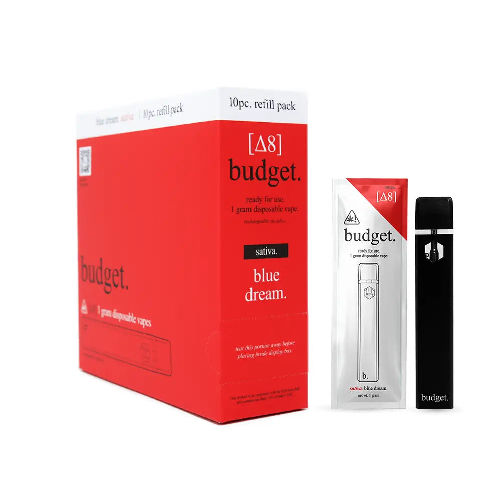 Blue Dream Delta-8 THC Vape Pen - Sativa Vape Pen - Budget Brand Vapes - DistroMike Wholesale