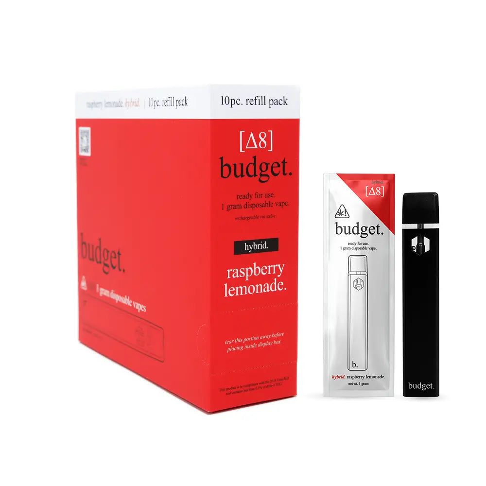 Raspberry Lemonade THC Vape Pen - Hybrid Vape Pen - Budget Brand - DistroMike Wholesale