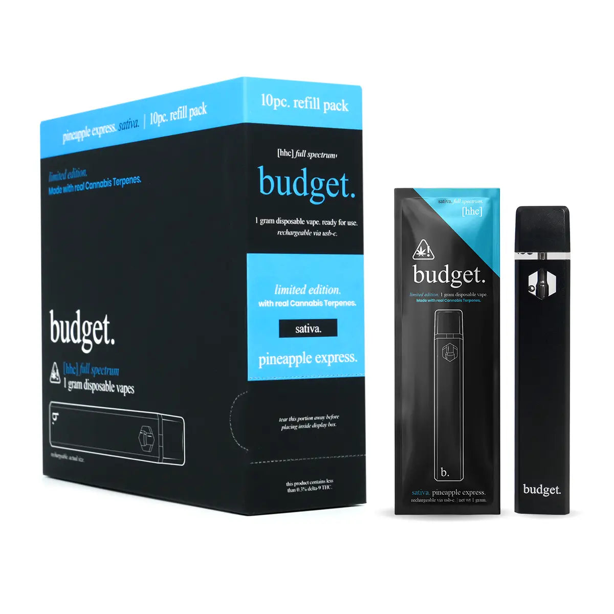 Pineapple Express Sativa HHC Vape Pen - Budget Brand - DistroMike Wholesale