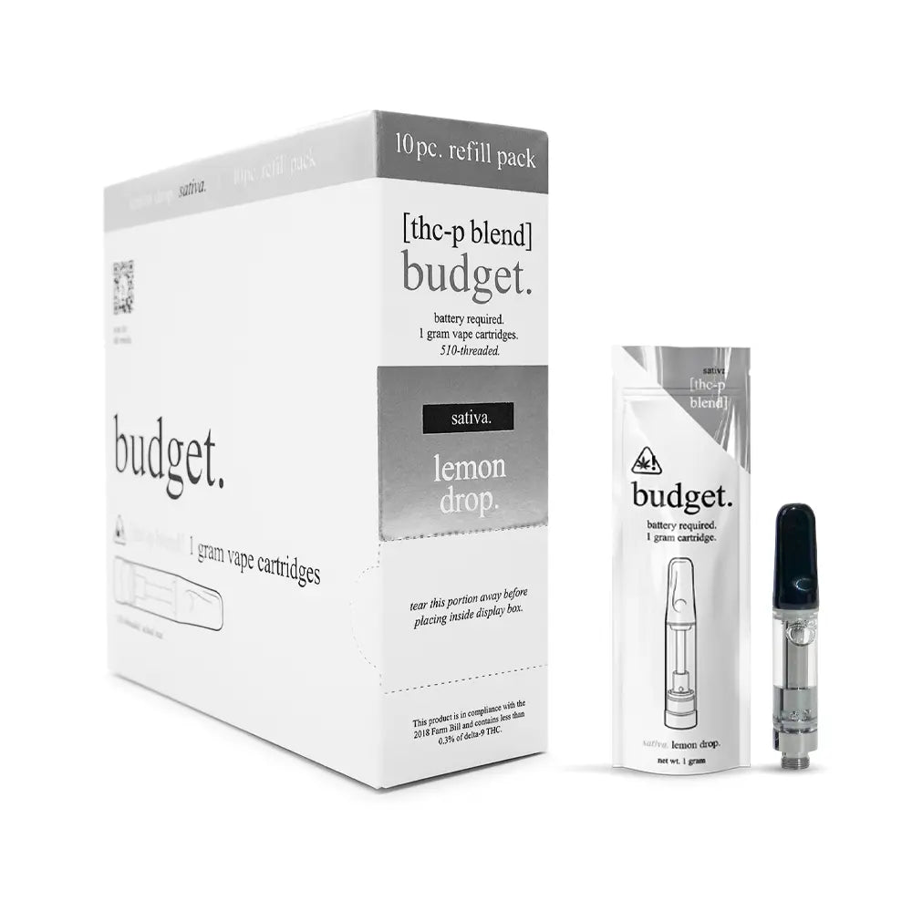 Lemon Drop THCP Vape Cartridge Sativa Vape Cart Budget Brand Vapes