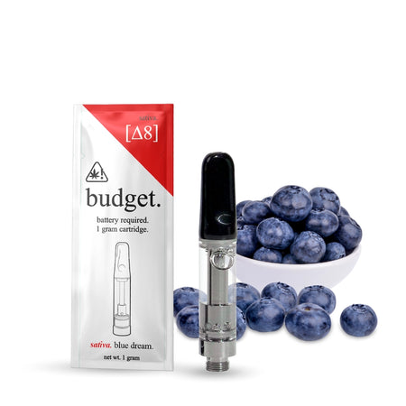 Budget 1G Delta-8 Vape Cartridges - Blue Dream - Sativa