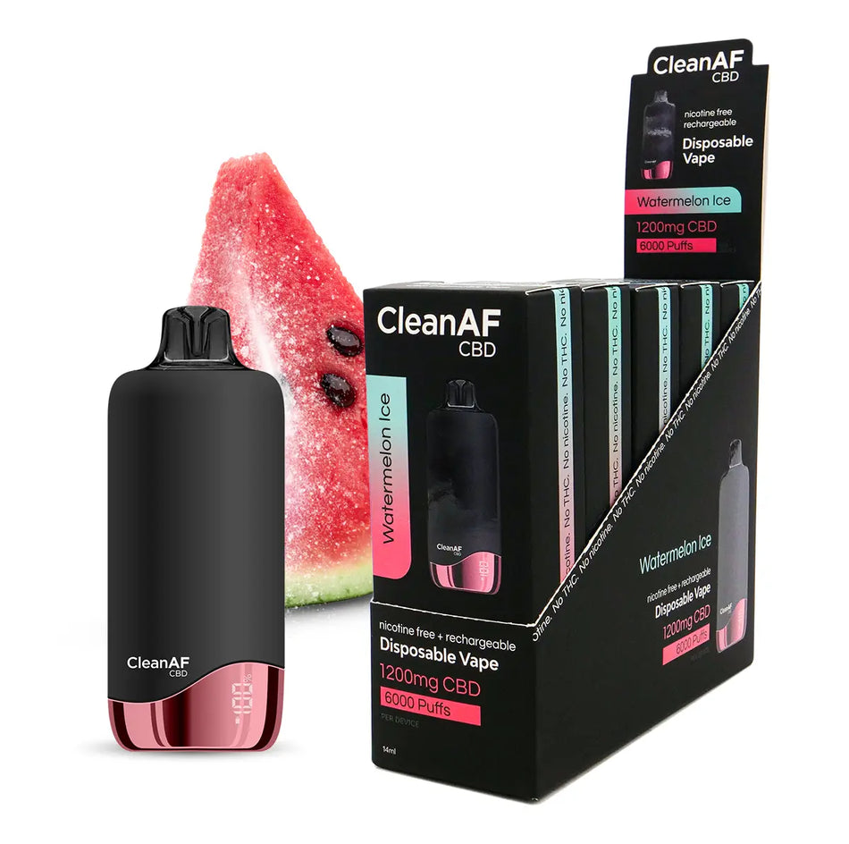 Watermelon Ice CBD Vape Pens - 5 Pack