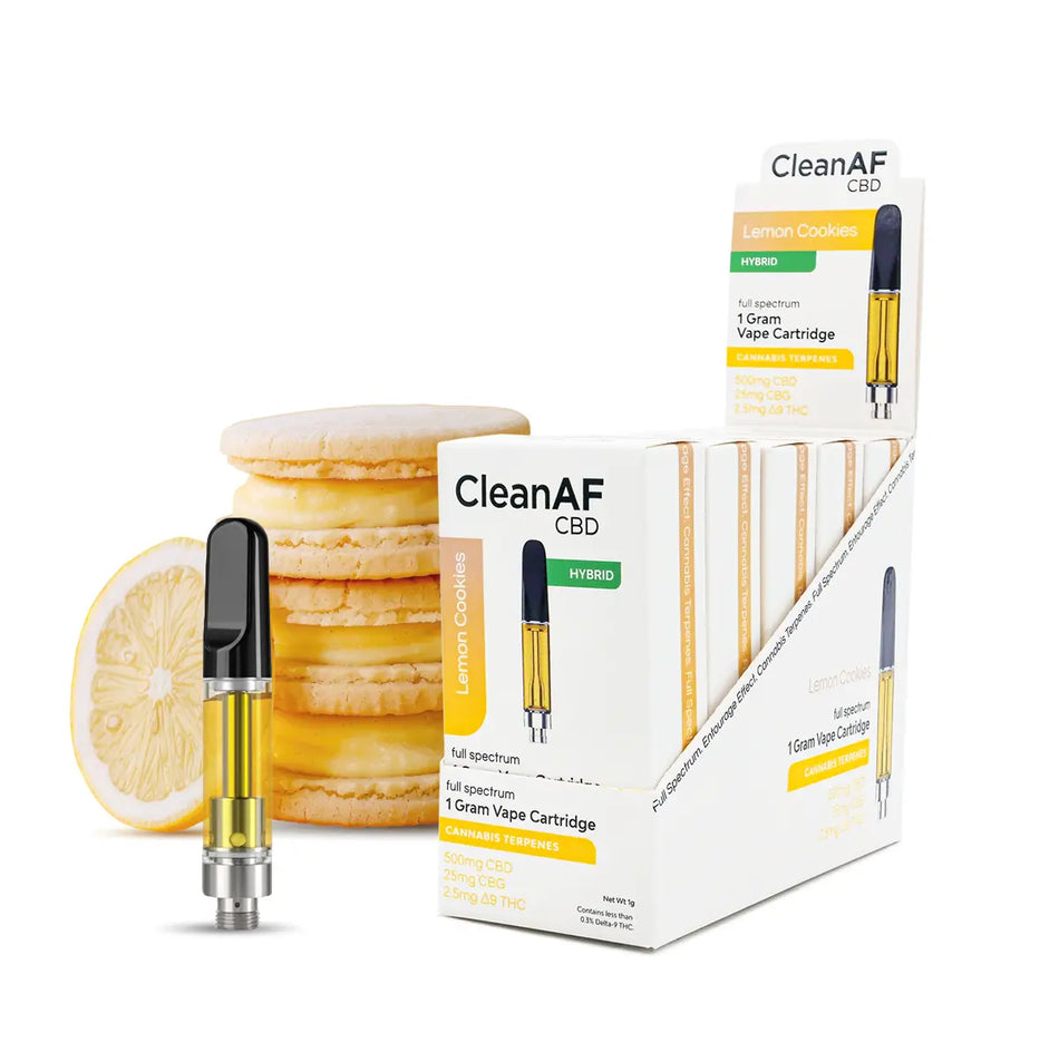 Lemon Cookies THC Vape Carts - CleanAF CBD