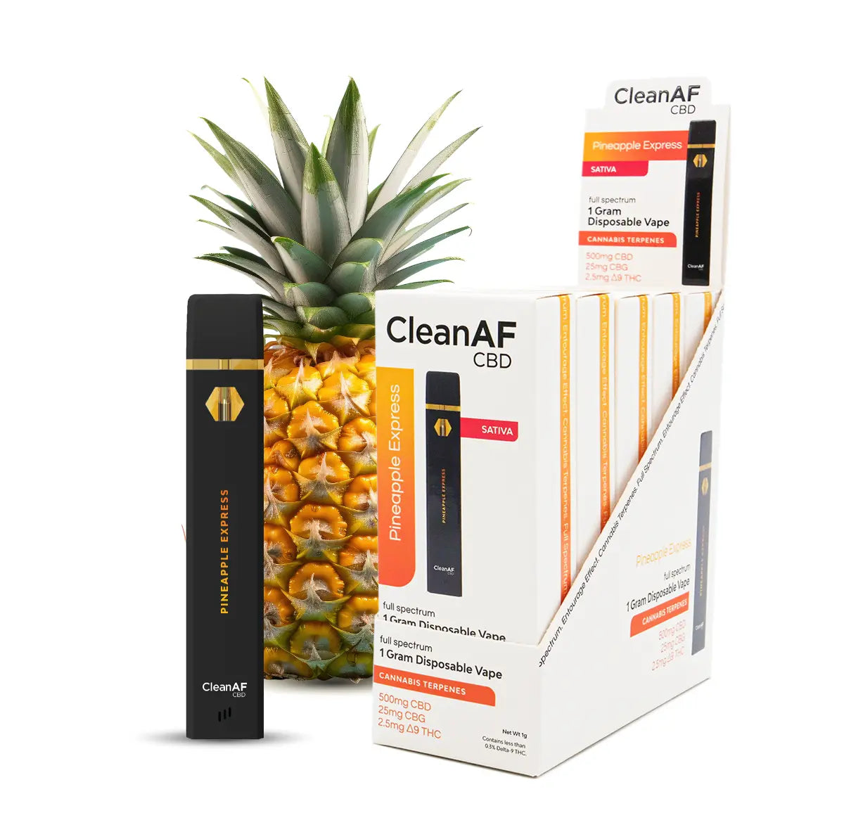 Pineapple Express Full Spectrum Vape Pens - CleanAF CBD
