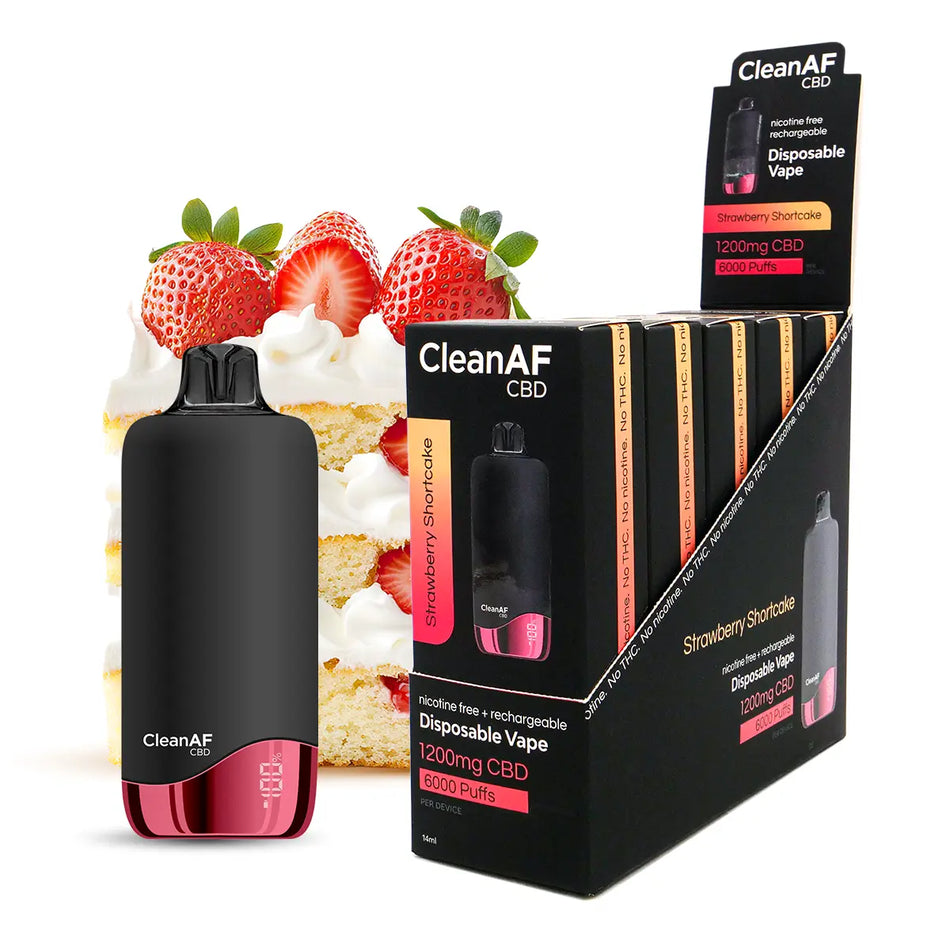 Strawberry Shortcake CBD Vape Pens - 5 pack