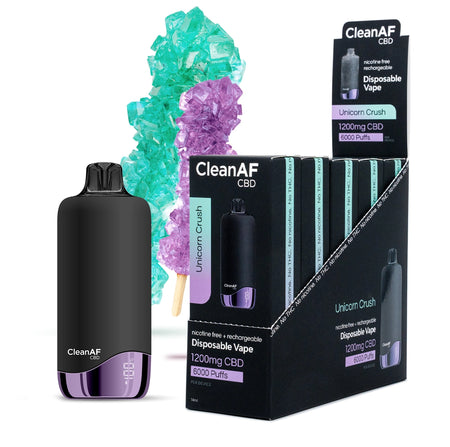 Unicorn Crush CBD Vape Pen 5 Pack - CleanAF CBD