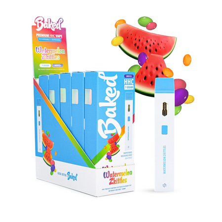 HHC Vape Pen - Watermelon Zkittles Indica Pen - Baked HHC - DistroMike Wholesale