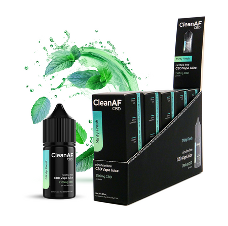 Minty Fresh CBD Vape Juice 5 Pack Distromike Wholesale