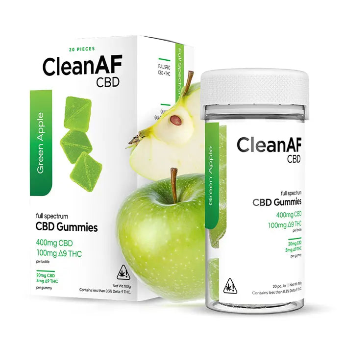 Green Apple THC Gummies By CleanAF CBD - DistroMike Wholesale