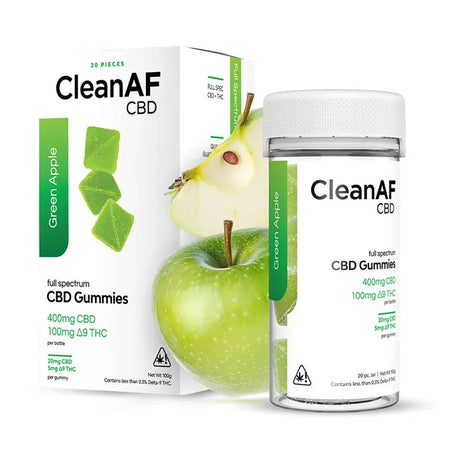 Green Apple THC Gummies By CleanAF CBD - DistroMike Wholesale
