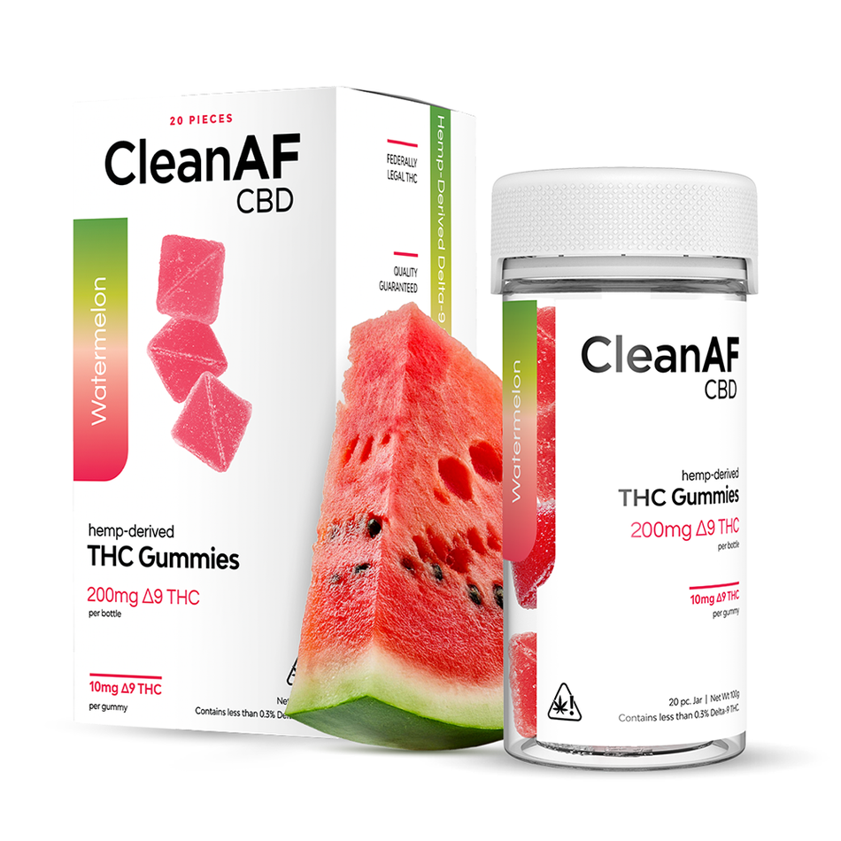 Watermelon THC Gummies CleanAF Gummies DistroMike Wholesale