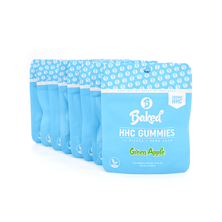 Baked HHC - Gummies 8 ct - Green Apple